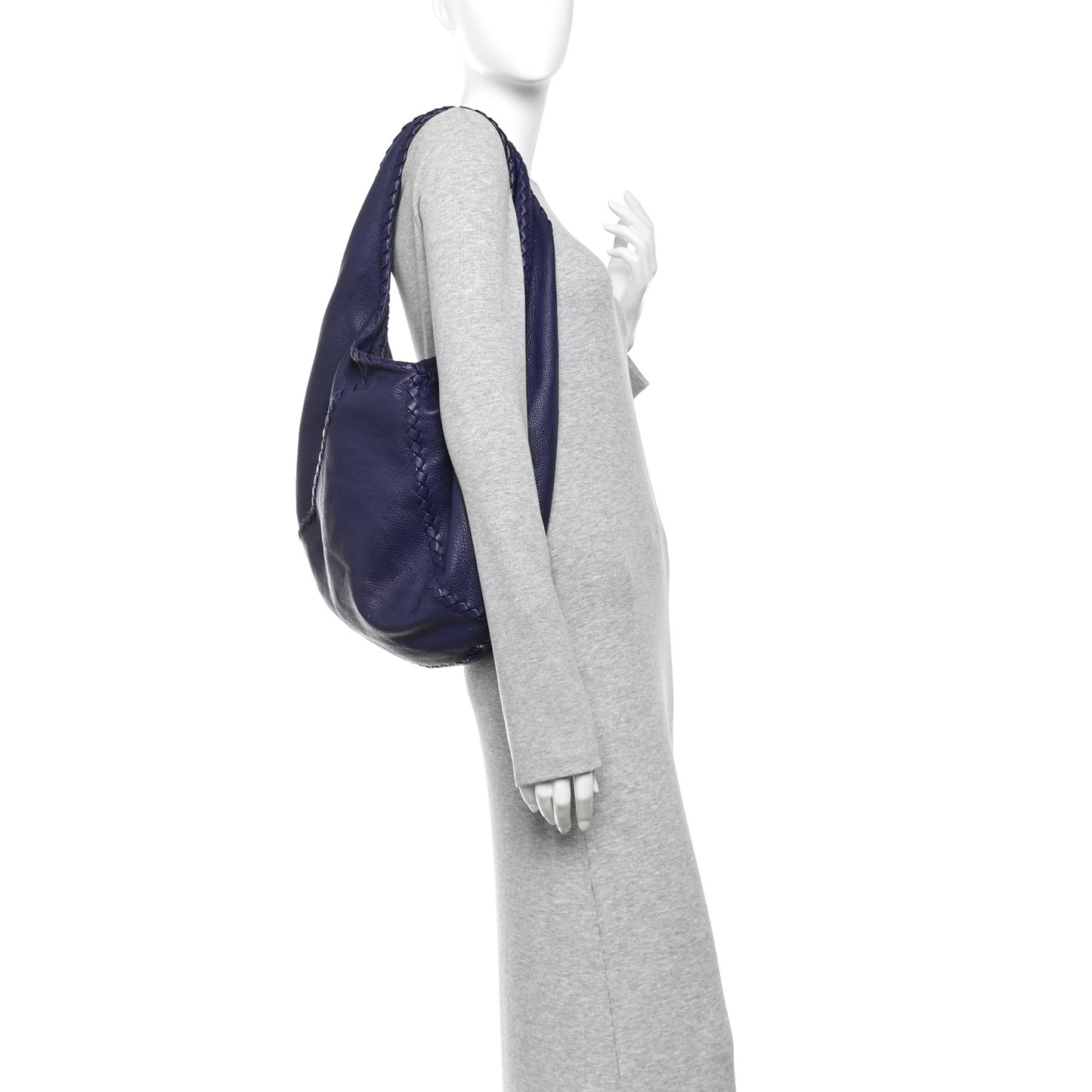 Cervo Deerskin Large Hobo Atlantic
