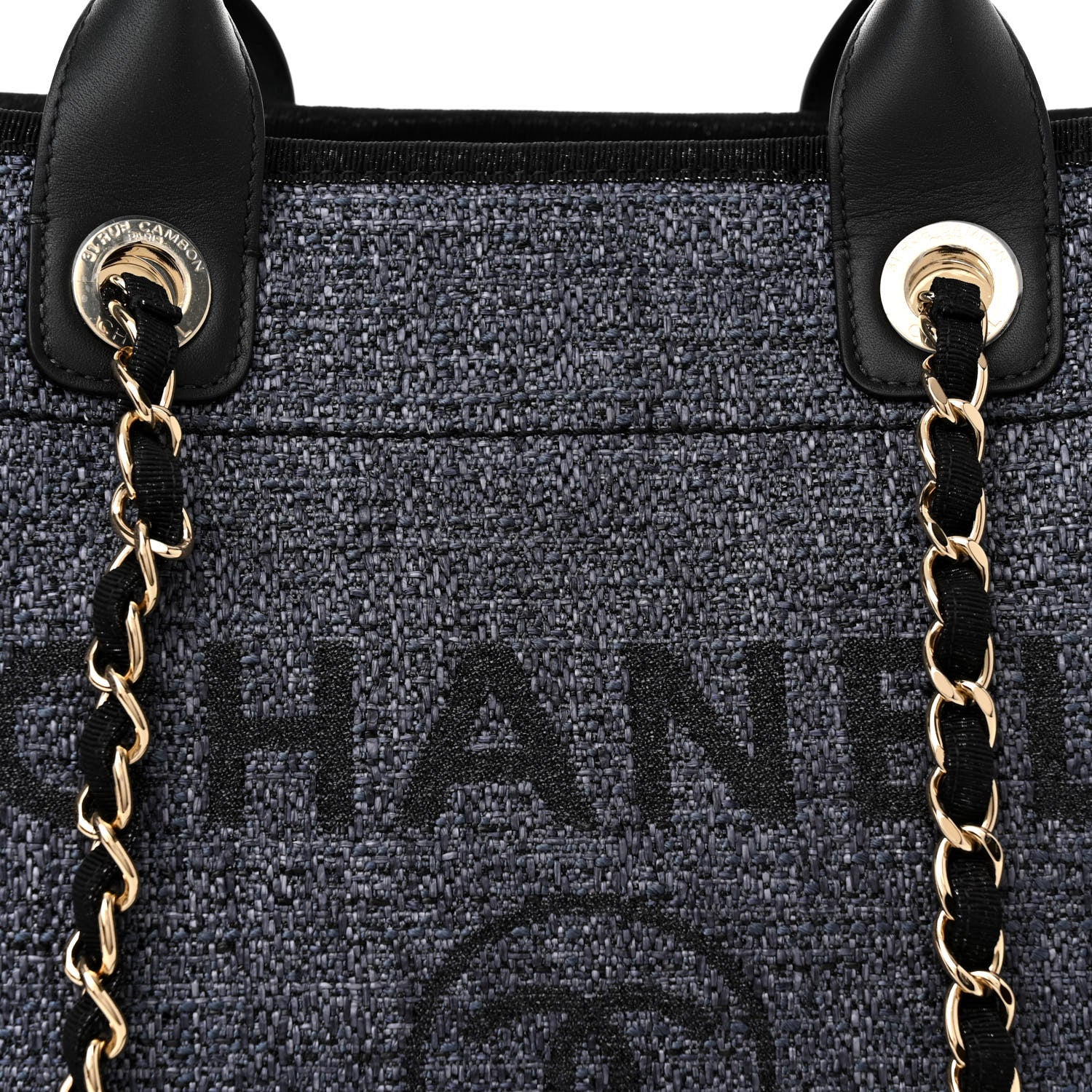 Chanel Lurex Boucle Medium Deauville Tote Black 8 of 11