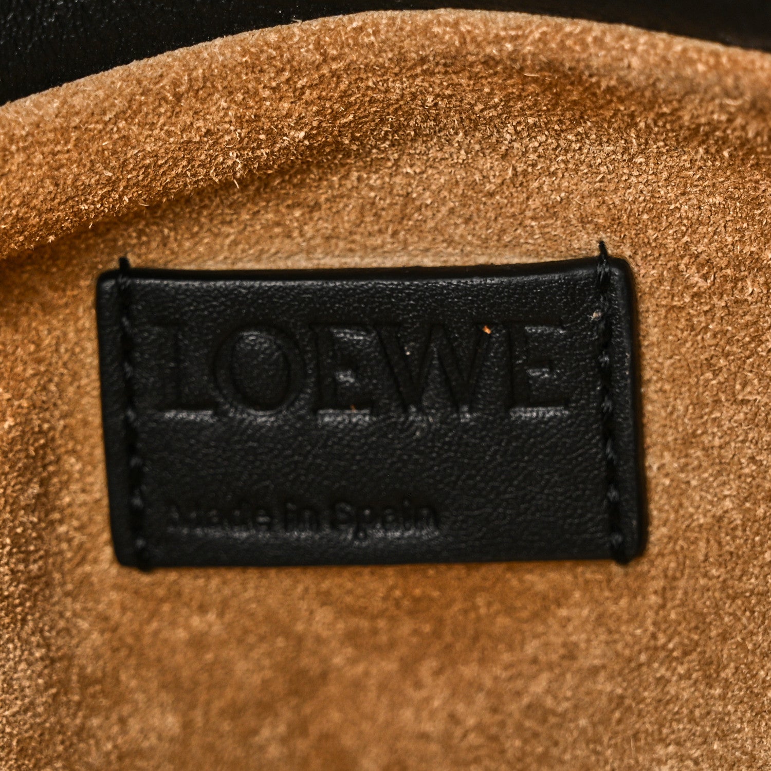 Loewe Nappa Calfskin Medium Flamenco Knot Clutch Black 6 of 9