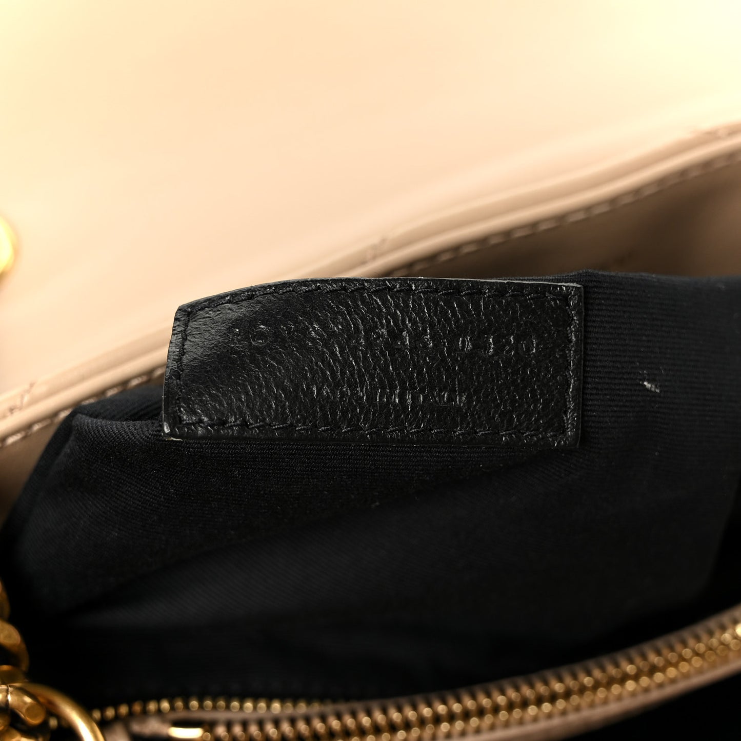 Calfskin Y Quilted Monogram Medium Loulou Chain Satchel Dark Beige
