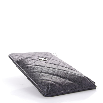 Chanel Iridescent Caviar Quilted Classic iPhone Pouch Black 4 of 8