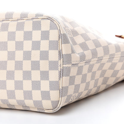 Louis Vuitton Damier Azur Neo Neverfull MM Rose Ballerine 11 of 12