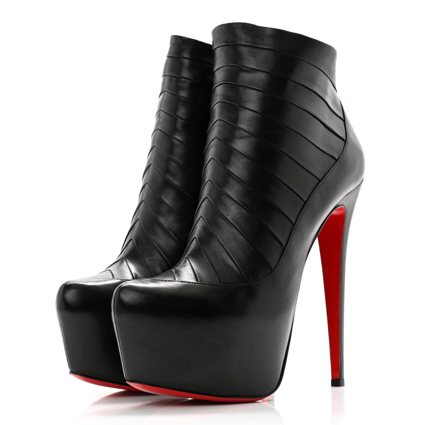 Nappa Amor 160 Platform Ankle Booties 40 Black