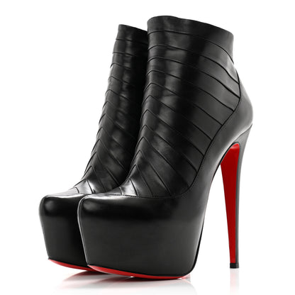 Christian Louboutin Nappa Amor 160 Platform Ankle Booties 40 Black 3 of 8