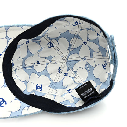 Chanel Denim Cap Hat Blue 6 of 7