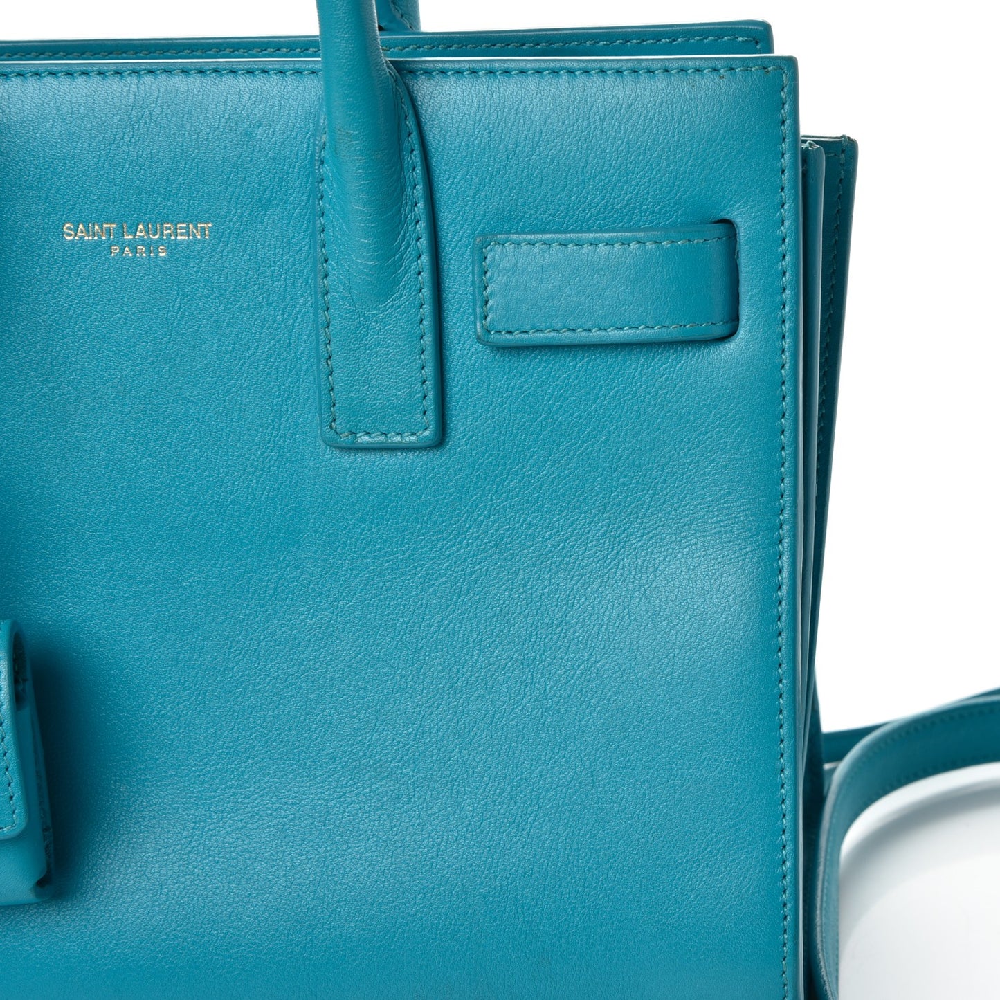 Calfskin Nano Sac De Jour Turquoise
