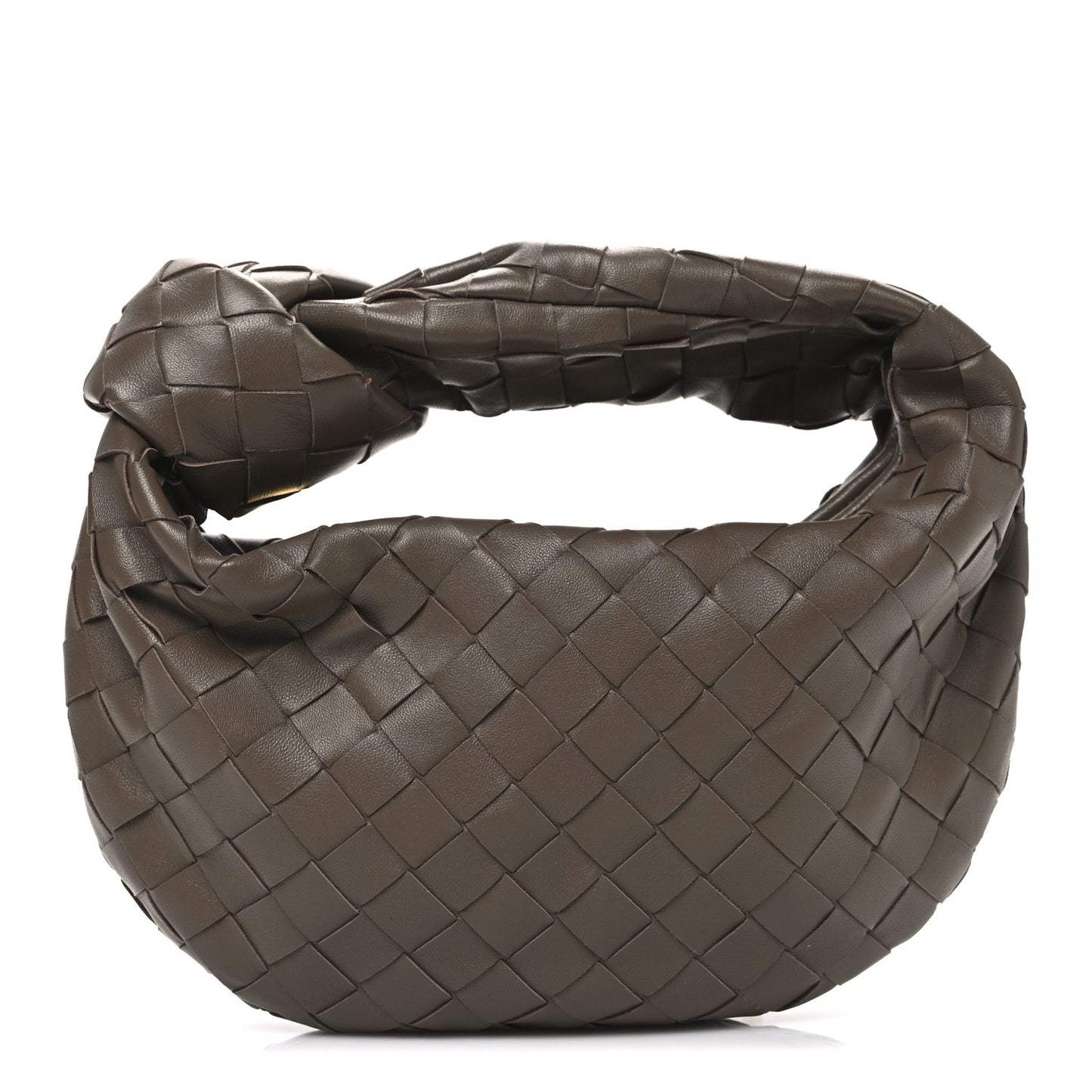 Nappa Intrecciato Mini Jodie Dark Taupe
