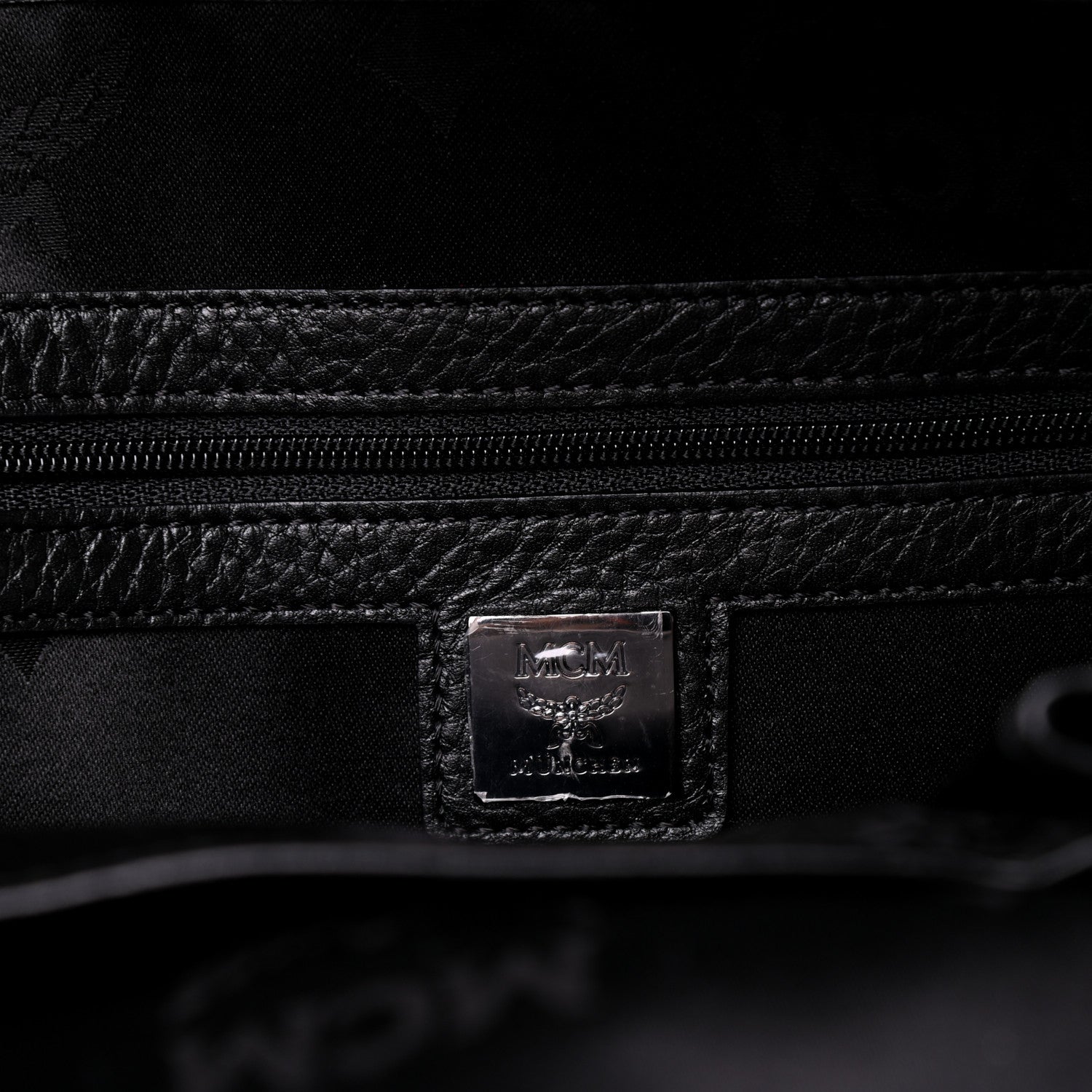 MCM Visetos Studded Stark Backpack Black 6 of 9