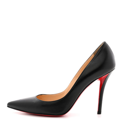 Christian Louboutin Shiny Nappa Apostrophy 100 Pumps 37.5 Black 1 of 13