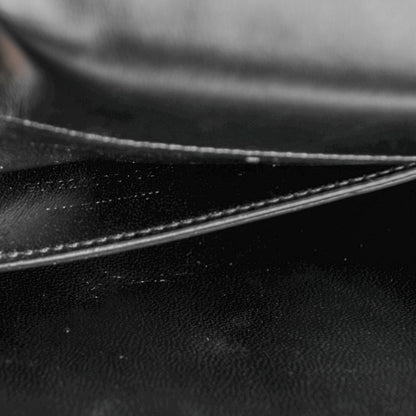 Saint Laurent Suede Cassandre Tassel Clutch Black 8 of 8