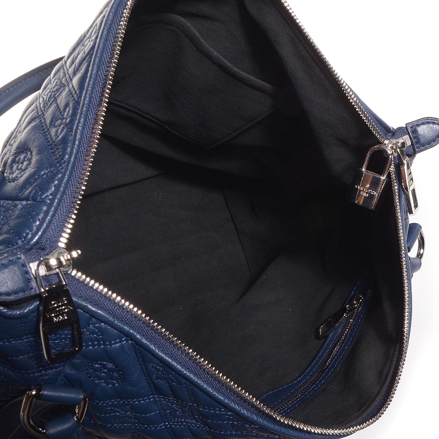 Louis Vuitton Lambskin Monogram Antheia Ixia MM Indigo 5 of 8