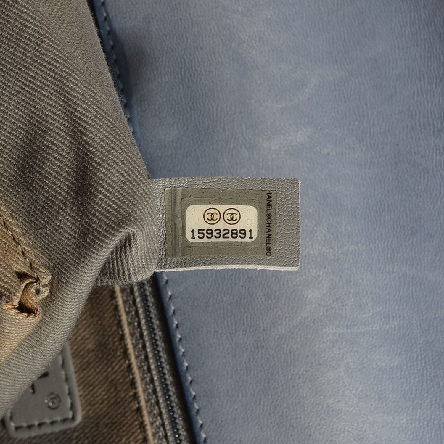 Chanel Lambskin Quilted Large Boy Flap Light Blue 7 of 10