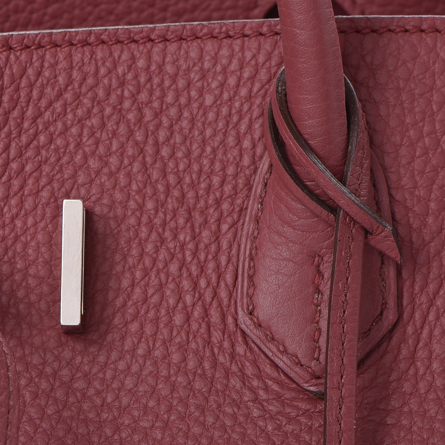 Hermes Taurillon Clemence Birkin 35 Bois de Rose 22 of 34
