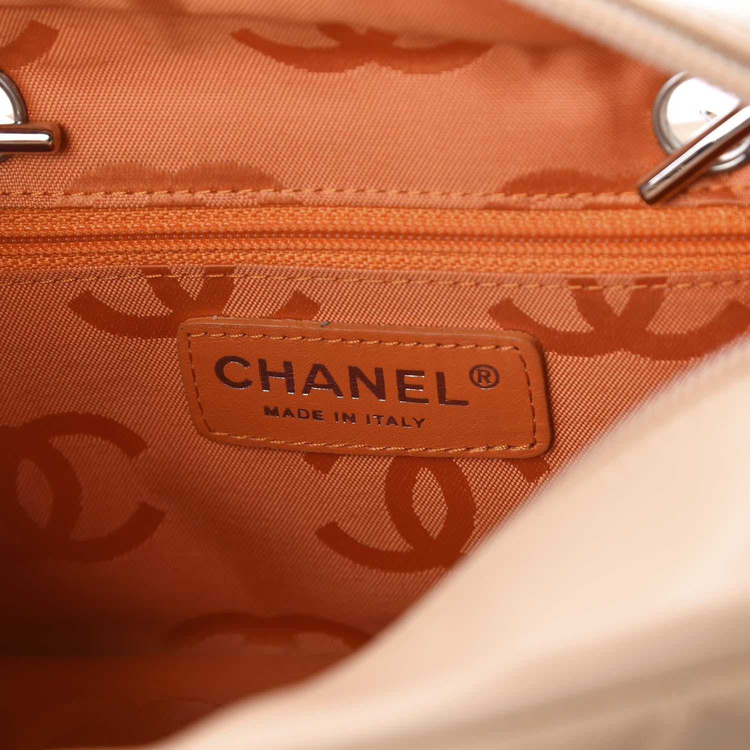 Chanel Calfskin Quilted Small Cambon Bowler Beige 8 of 11