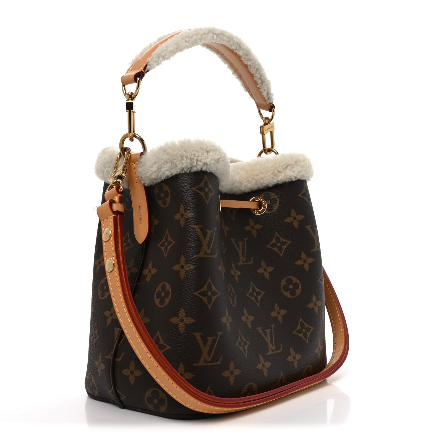 Louis Vuitton ノエ Louis Vuitton Monogram Shearling Cozygram Neonoe BB 1818522