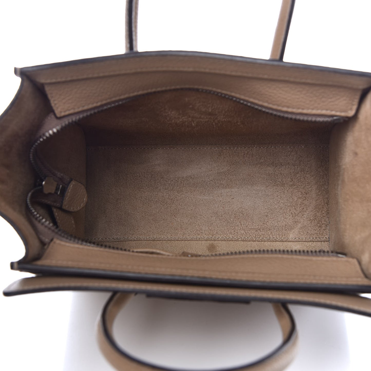 Drummed Calfskin Nano Luggage Dune