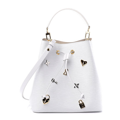 Louis Vuitton Epi Love Lock NeoNoe White 1 of 8