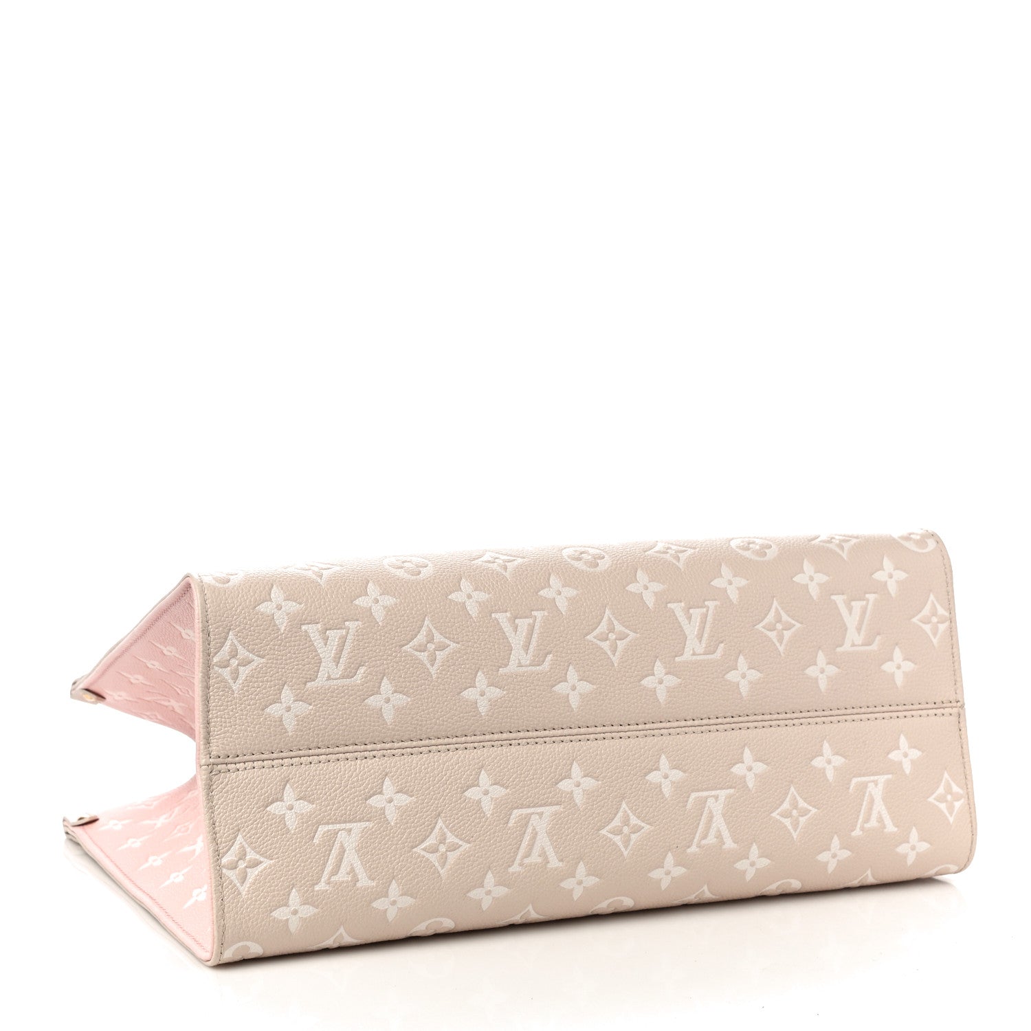 Louis Vuitton Empreinte Monogram Spring In The City Onthego MM Beige Pink Yellow 4 of 9