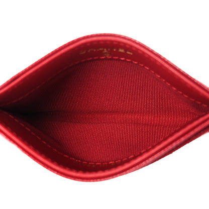 Chanel Caviar Quilted Card Holder Red 5 of 9