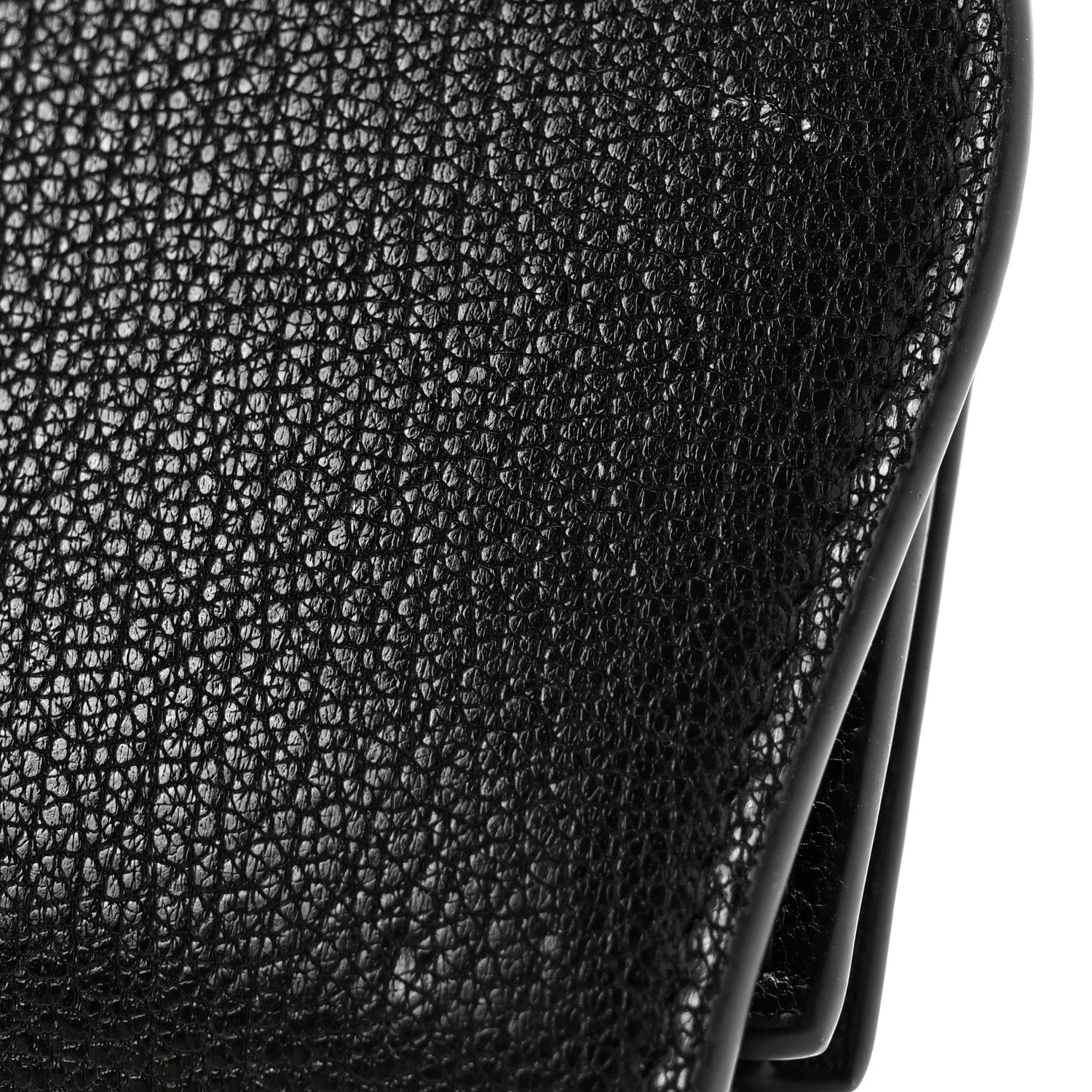 Christian Dior Goatskin Saddle Long Wallet Black 8 of 10