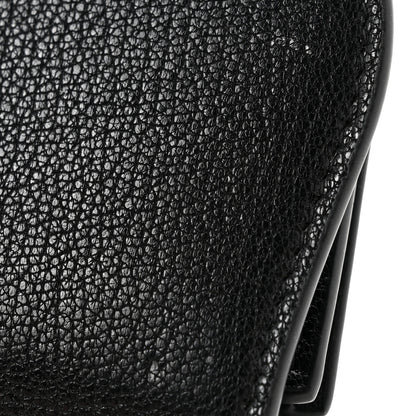 Christian Dior Goatskin Saddle Long Wallet Black 8 of 10
