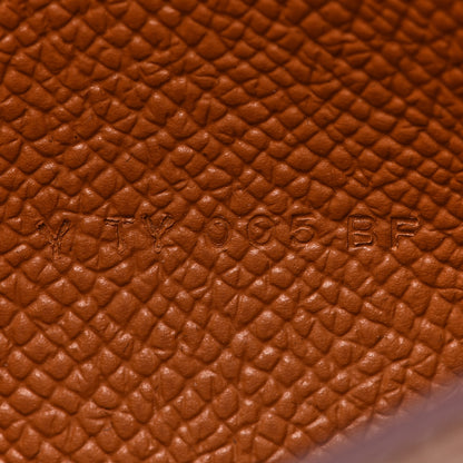 Hermes Epsom Bearn Gusset Wallet Gold 7 of 9