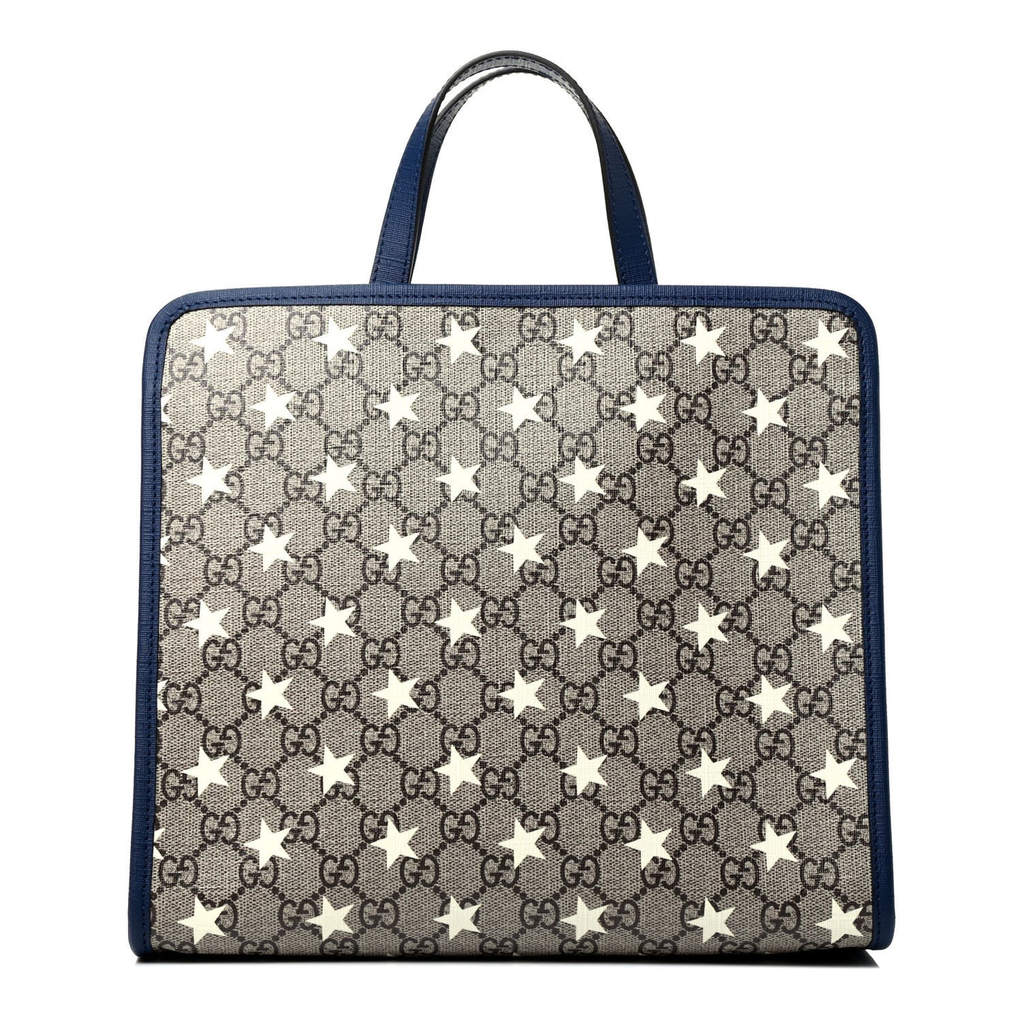 GG Supreme Monogram Stars Childrens Tote Beige Ebony Yellow Royal