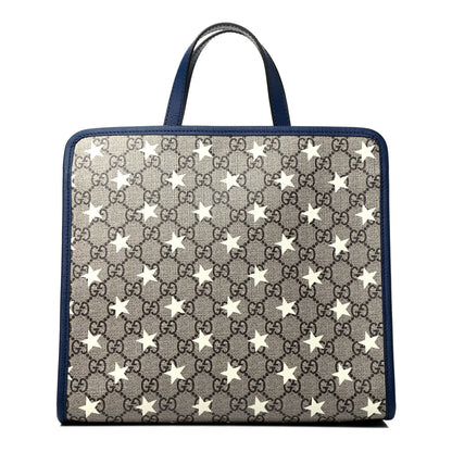 Gucci GG Supreme Monogram Stars Childrens Tote Beige Ebony Yellow Royal 1 of 4