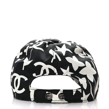 Chanel Cotton Cap Hat Black White 5 of 7