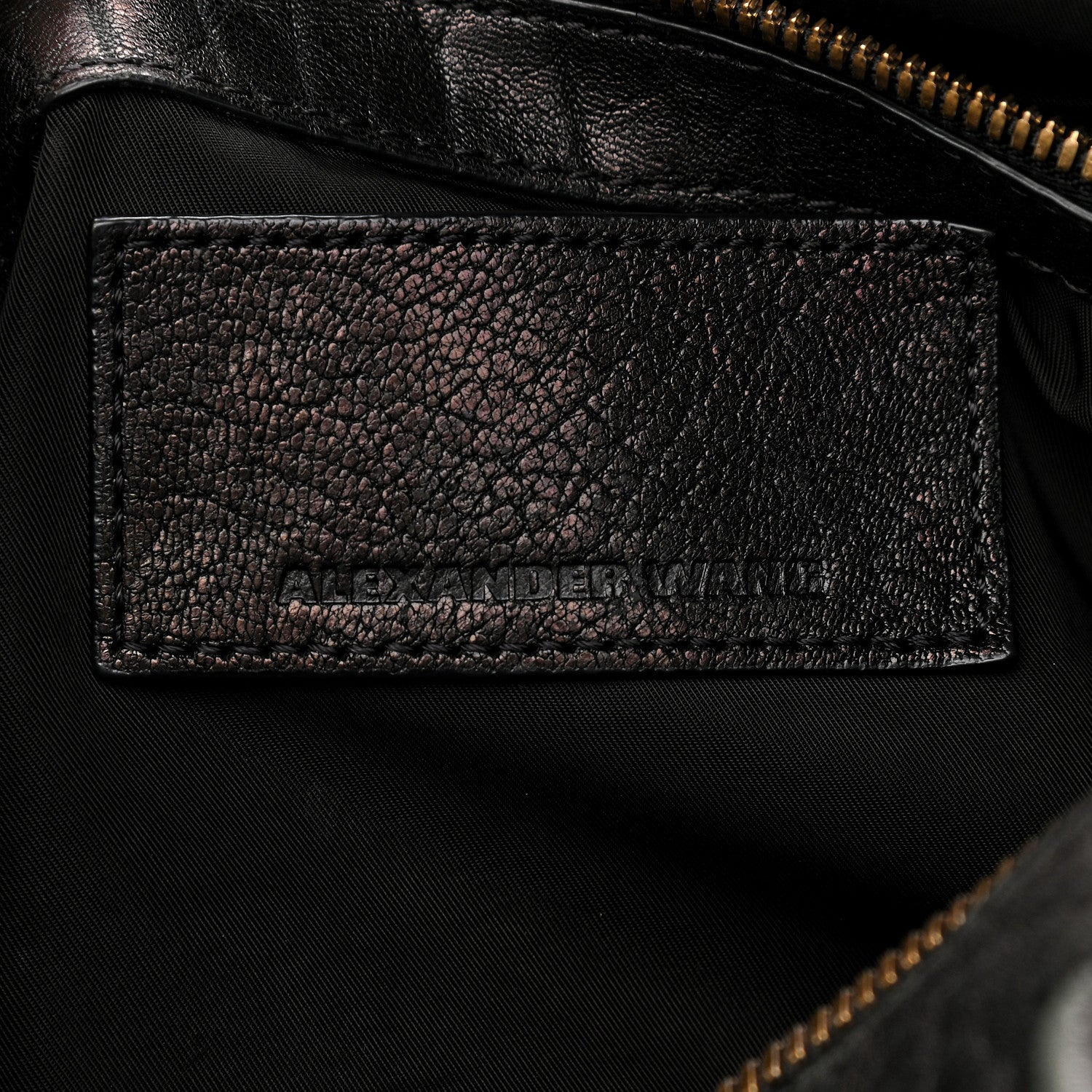 Alexander Wang Pebbled Lambskin Rocco Black Pale Gold Hardware 6 of 12