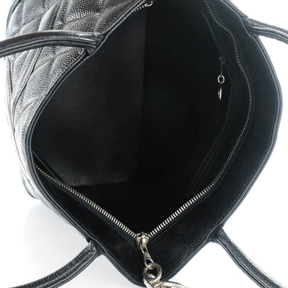 Chanel Caviar Quilted Medallion Tote Black 5 of 8