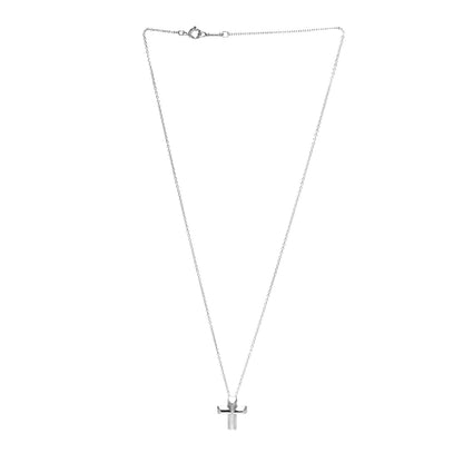 Tiffany Sterling Silver Paloma Picasso Tenderness Cross Pendant Necklace 3 of 7