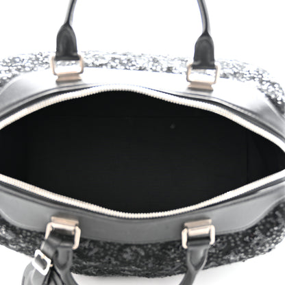 Louis Vuitton Sequin Monogram Sunshine Express Speedy Black 5 of 15