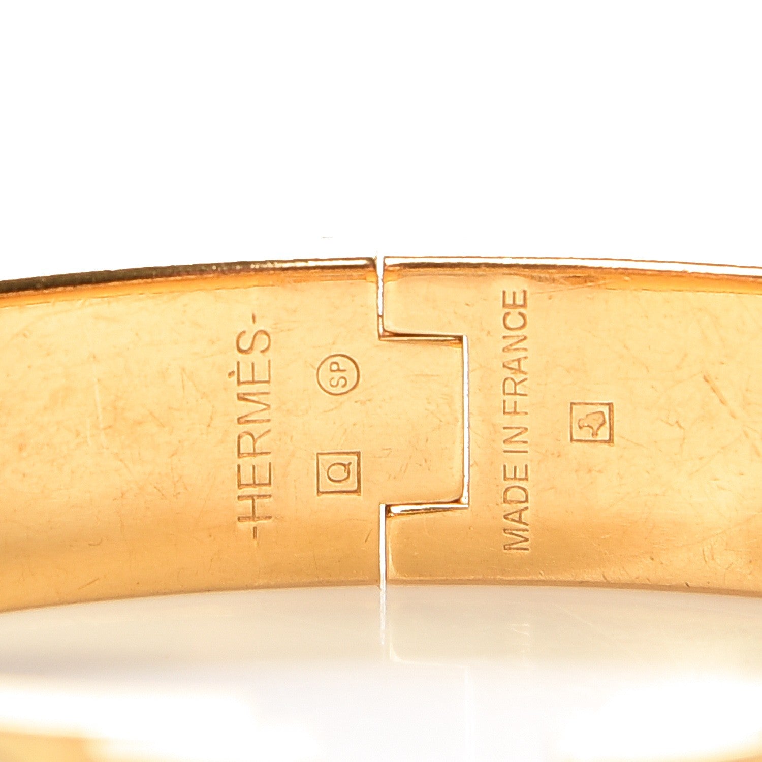 Hermes Enamel Narrow Clic Clac H Bracelet PM White 3 of 5