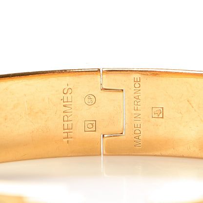 Hermes Enamel Narrow Clic Clac H Bracelet PM White 3 of 5