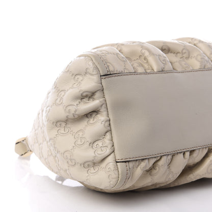 Gucci Guccissima Medium D Gold Hobo Off White 5 of 8