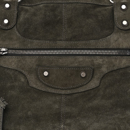Balenciaga Baby Daim Suede Classic Hardware Work Olive 8 of 11