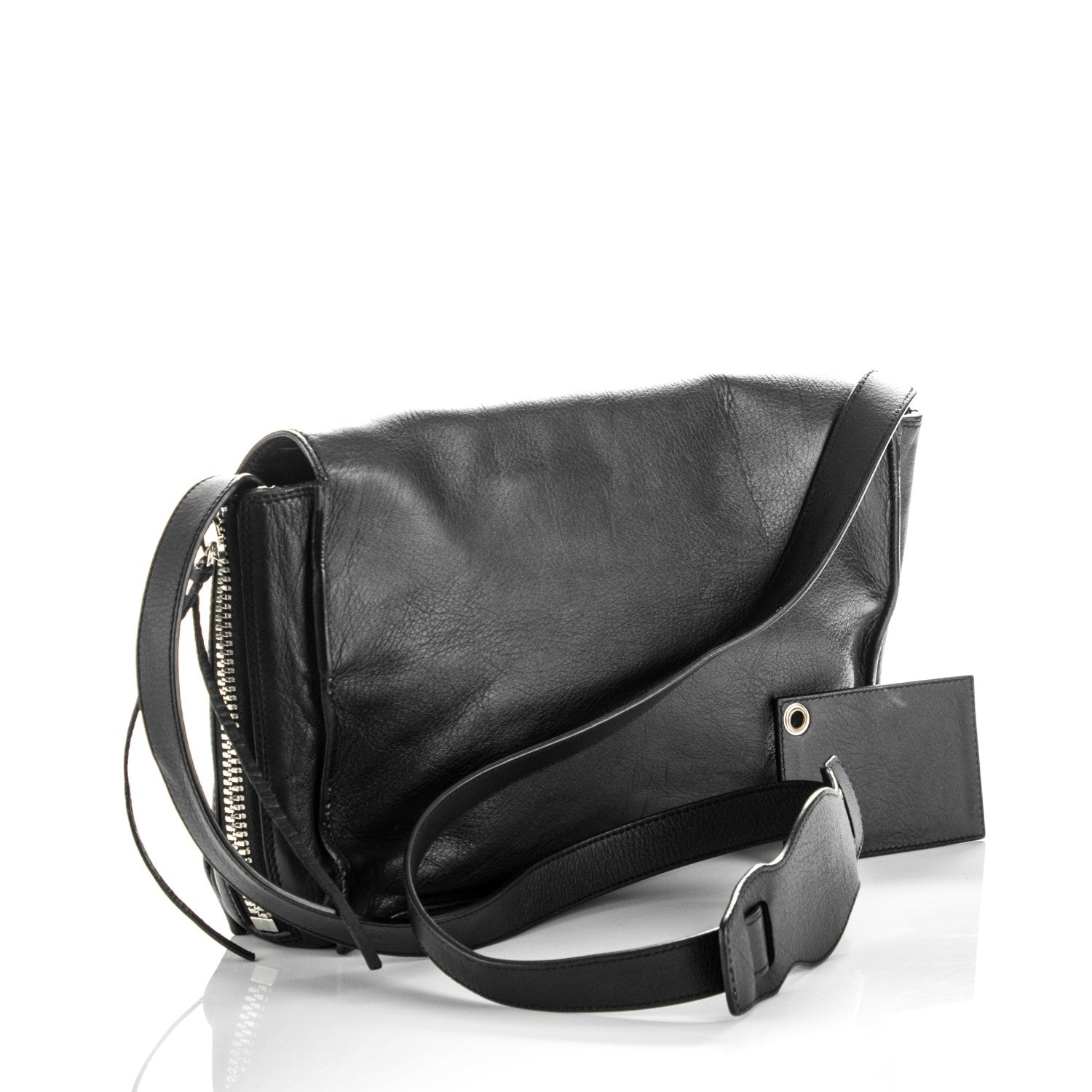 Balenciaga Calfskin Papier Sight Clutch Black 3 of 7