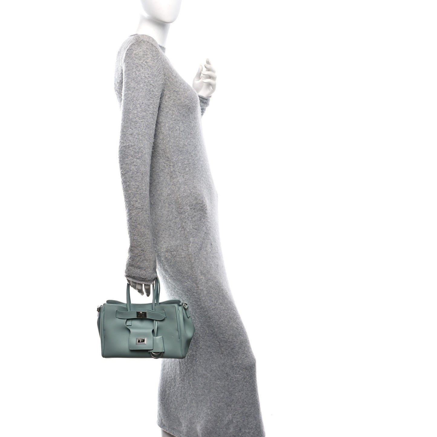 Smooth Calfskin Mini Bel Air Carry All Bag Mineral Green