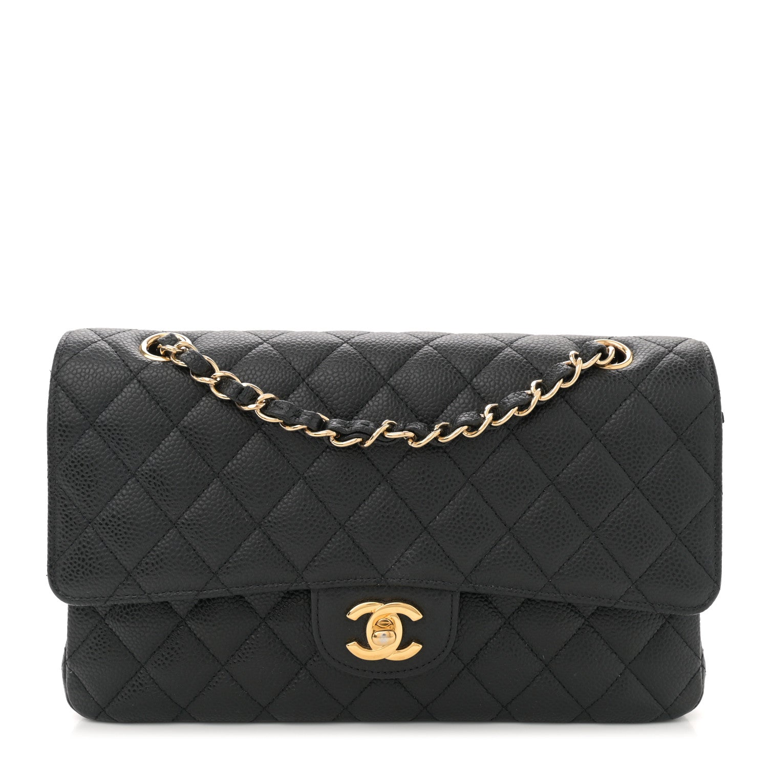 Chanel Caviar Quilted Medium Double Flap Black 1 of 11