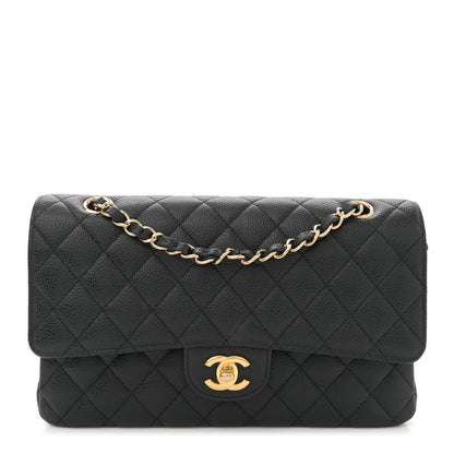 Chanel Caviar Quilted Medium Double Flap Black 1 of 11
