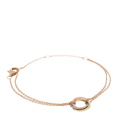 Cartier 18K Pink Yellow White Gold Trinity Bracelet 1 of 3