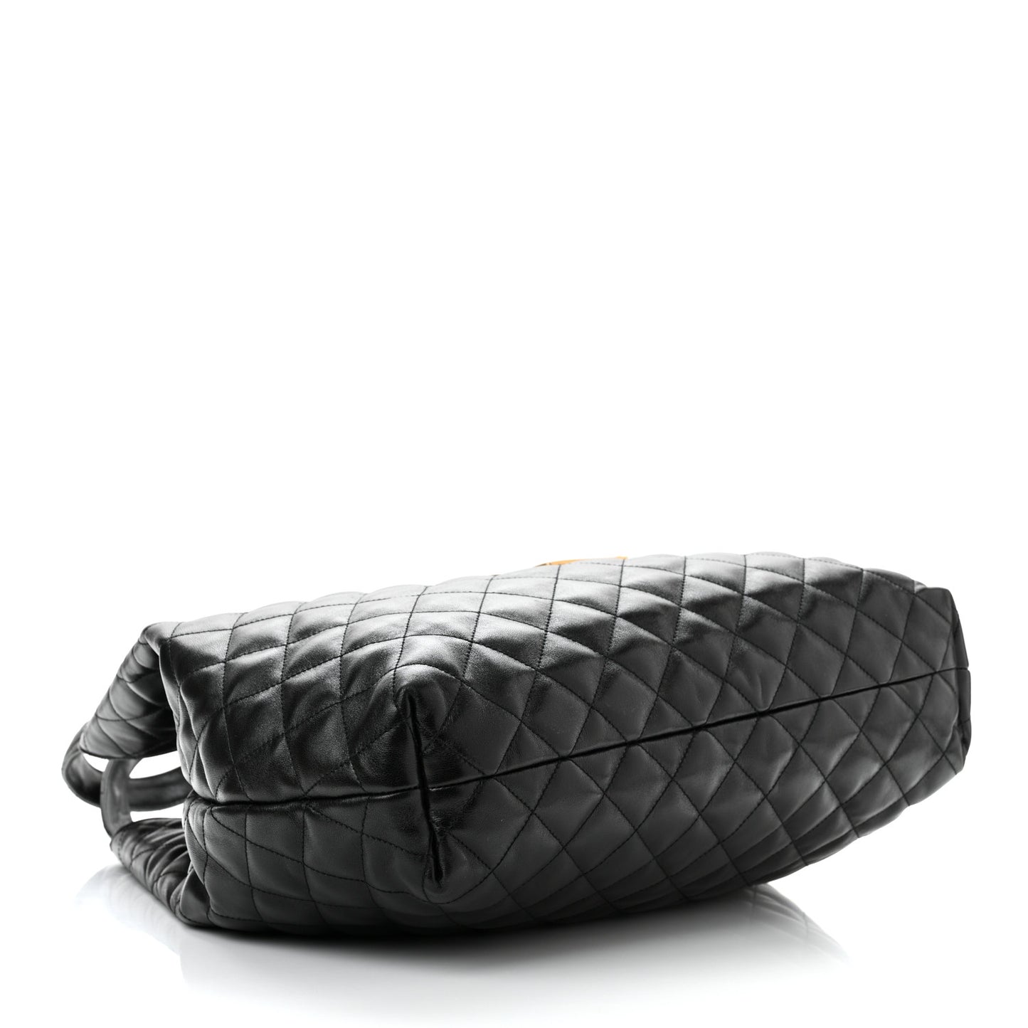 Lambskin Quilted Maxi Icare Shopping Tote Black