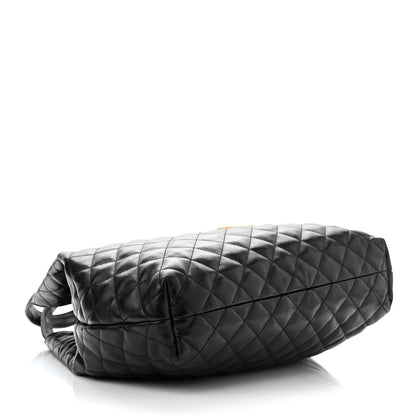 Saint Laurent Lambskin Quilted Maxi Icare Shopping Tote Black 5 of 11