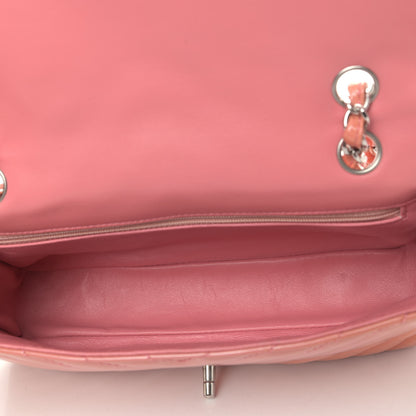 Chanel Patent Chevron Quilted Medium Single Flap Pink 5 of 9