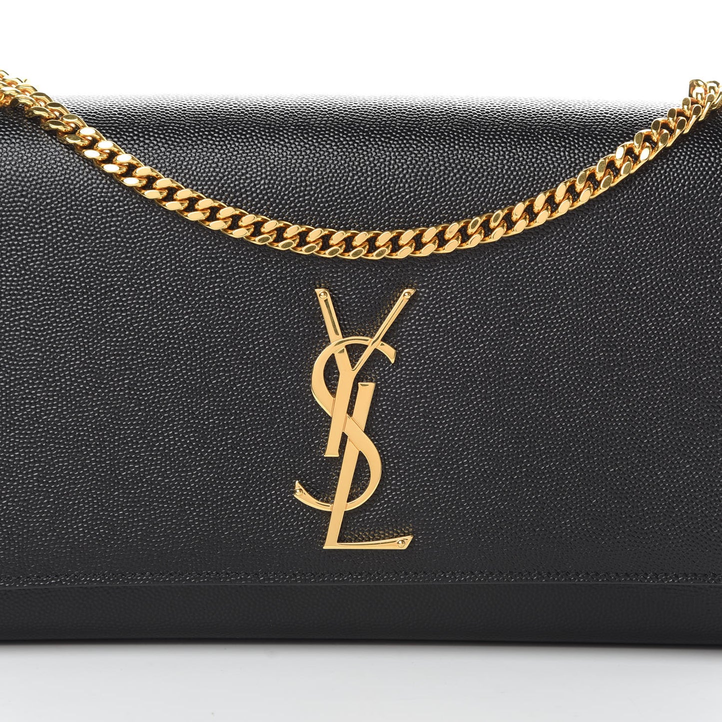 Grain De Poudre Medium Classic Monogram Kate Satchel Black