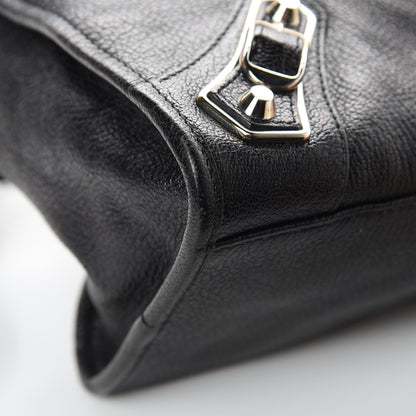 Balenciaga Chevre Silver Metallic Edge Hardware City Black 11 of 13