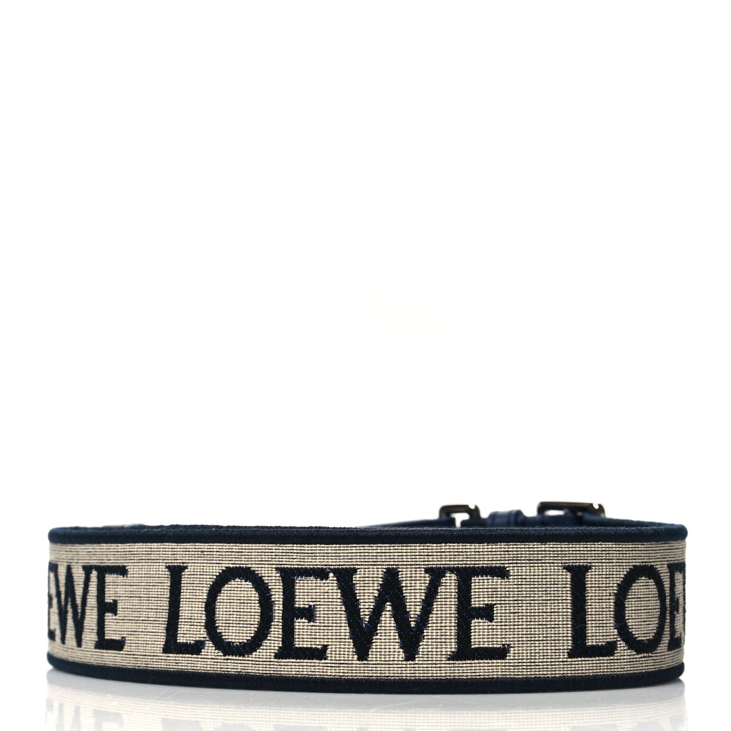 Loewe X HOWLS MOVING CASTLE Calfskin Jacquard Anagram Strap Blue 2 of 6