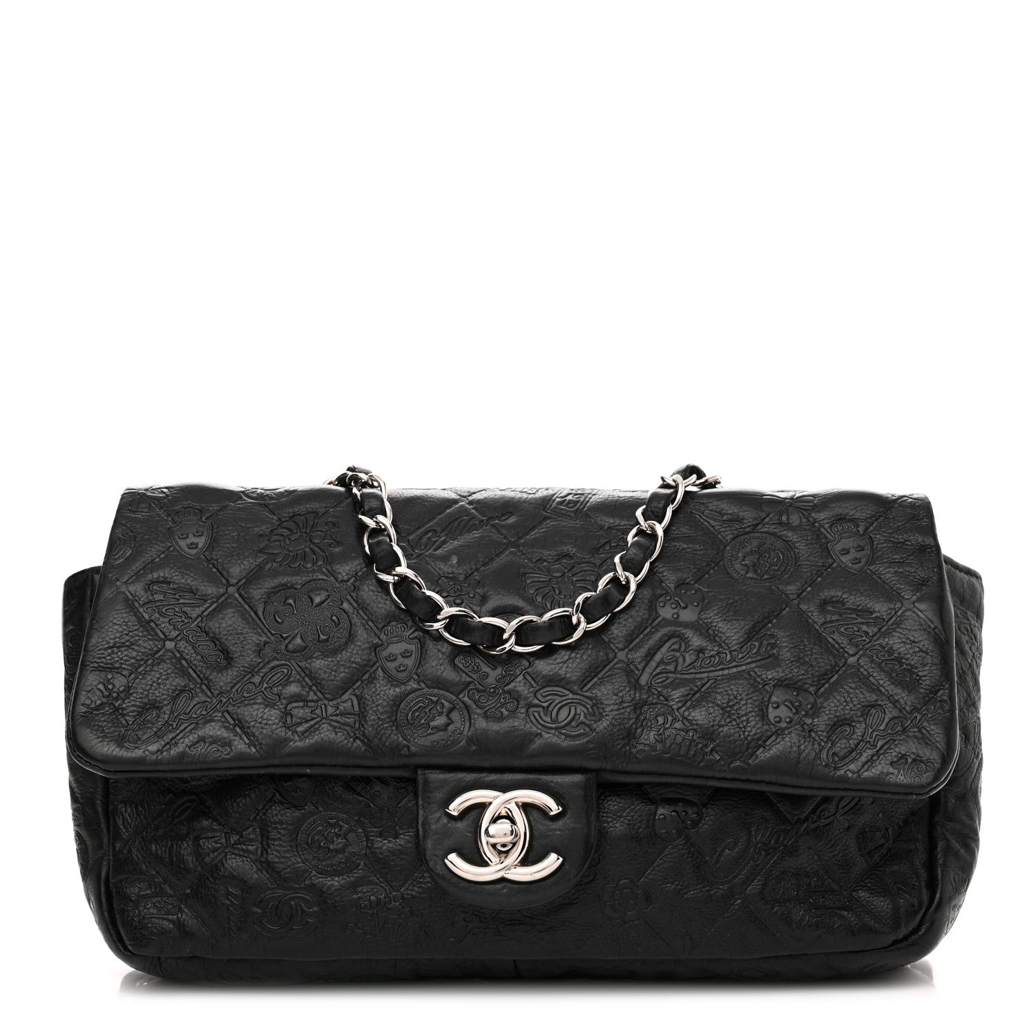 Chanel Calfskin Embossed Medium Lucky Symbols Flap Black 1 of 13