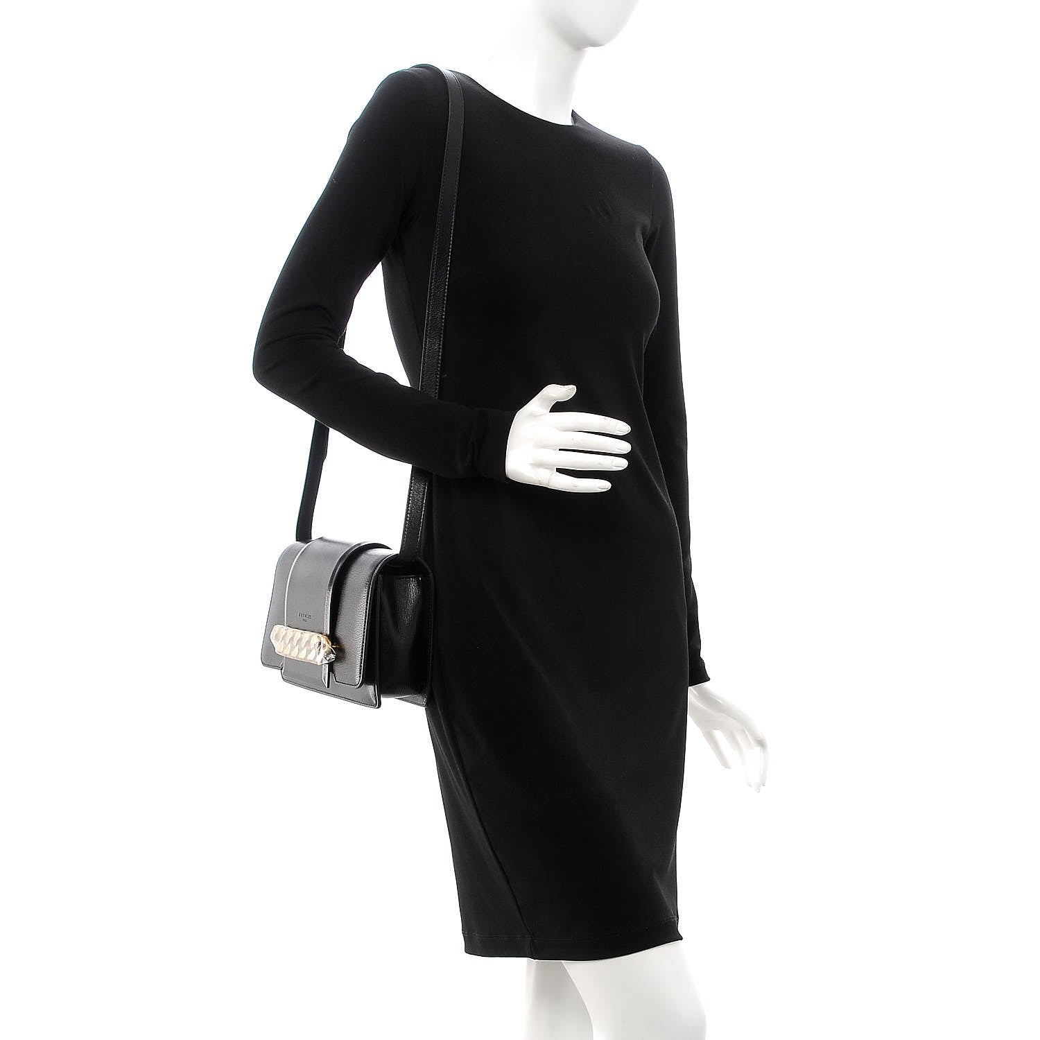 Givenchy Goatskin Infinity Flap Bag Black 2 of 11